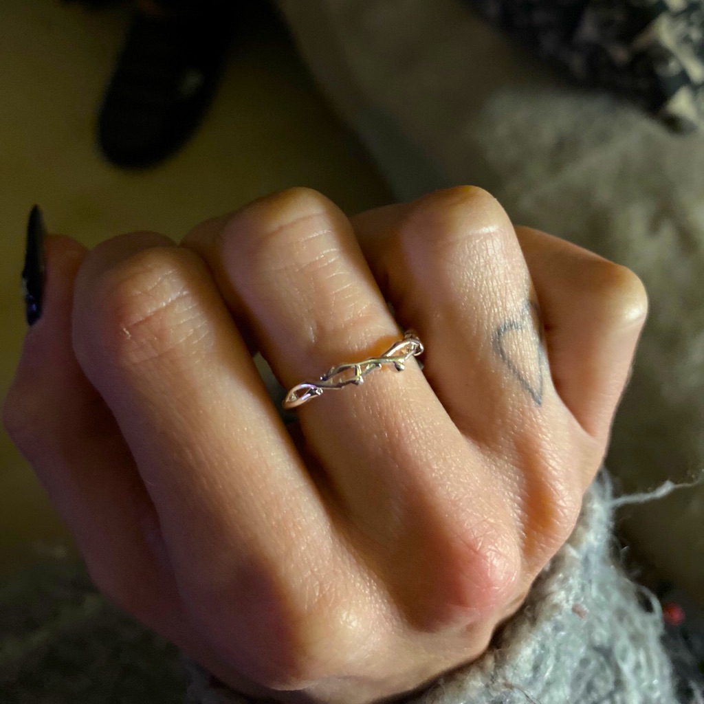 Branch 925 Silver Twist Adjustable Ring Fits All 20$